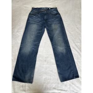 Guess Denim Jeans Dean Zip Fly Relaxed Fit 32x32